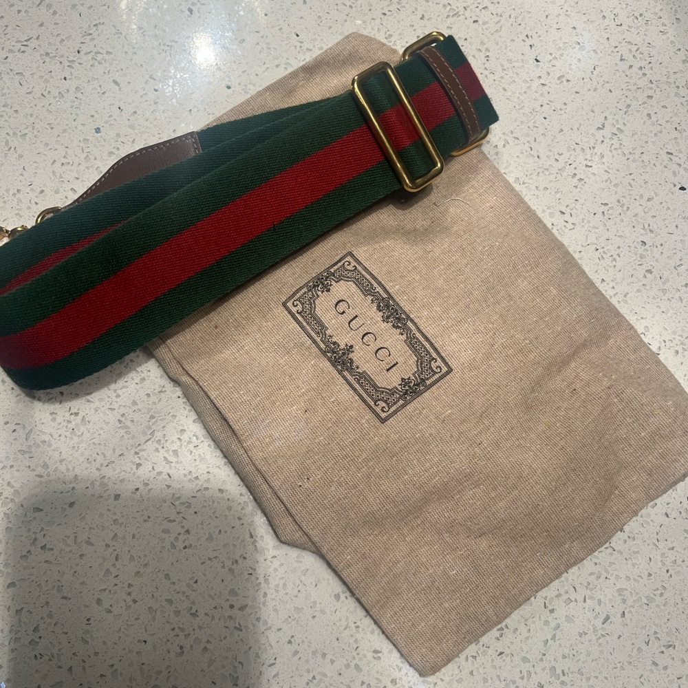 Gucci Brown and Gold Mini Bag with Signature Monogram - Picture 3 of 3